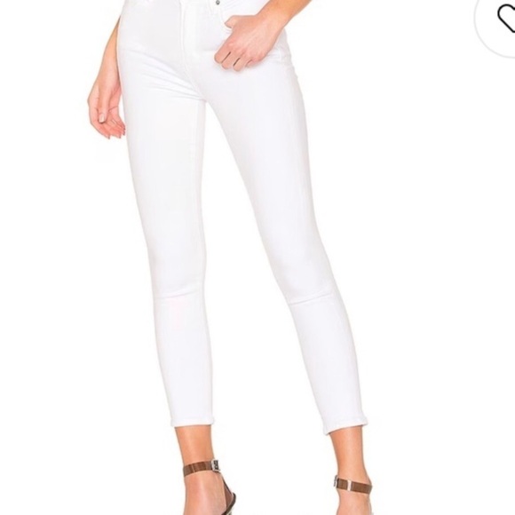 Citizens Of Humanity Denim - Citizens of  Humanity Rocket Crop White High Rise Skinny Jeans